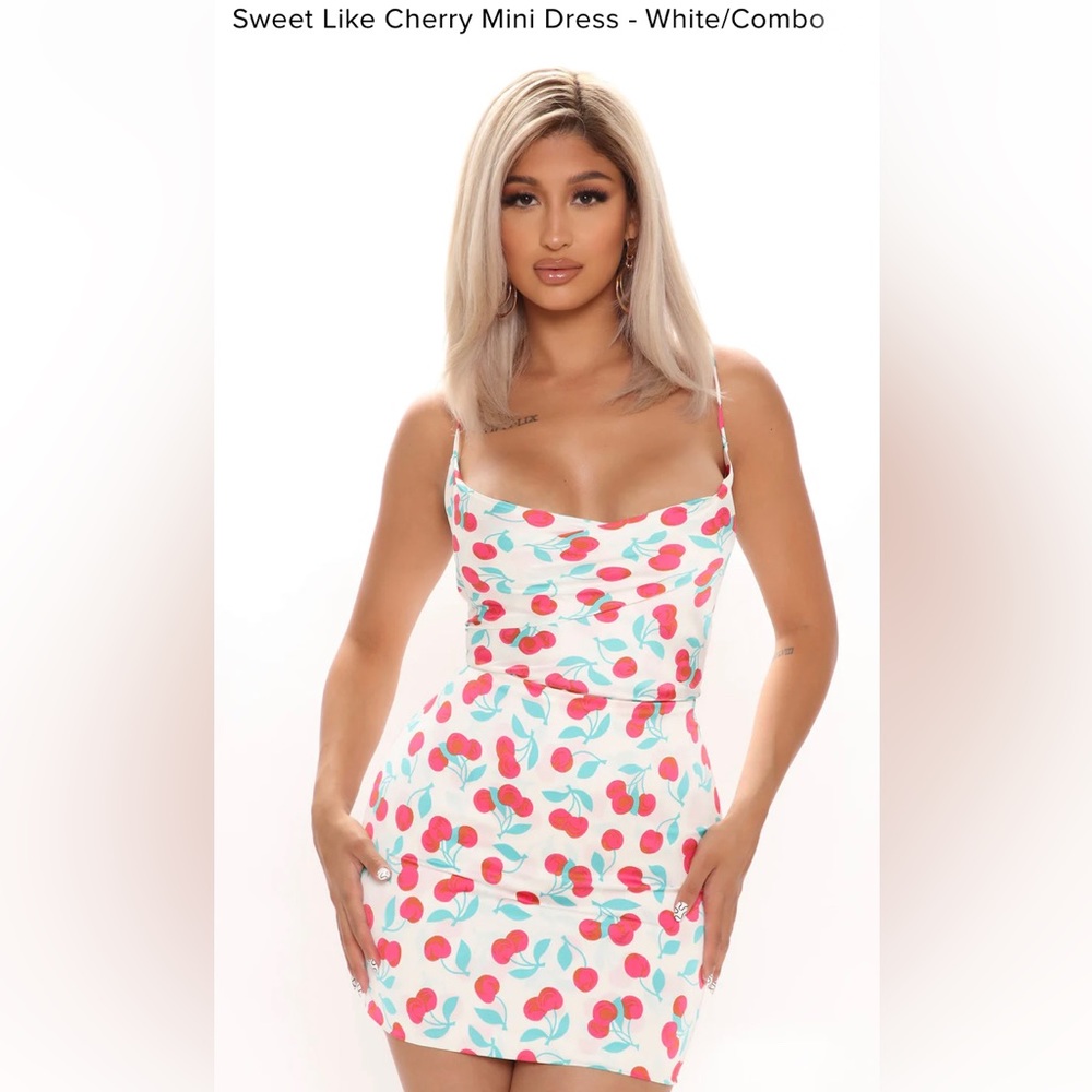 Fashion Nova - Sweet Like Cherry Mini Dress - Large
